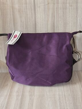 Purple Shoulder Bag with Ring Accent - Unbranded